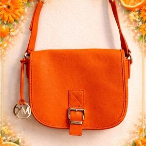 Michael Kors Vibrant Orange Crossbody Bag